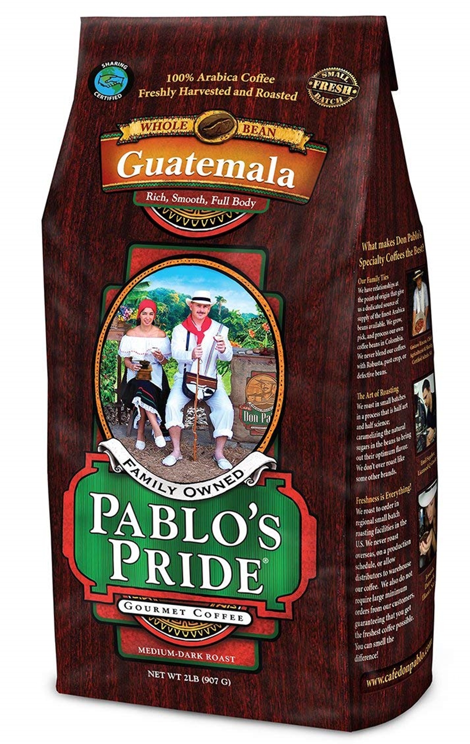 (image for) Pablo's Pride Gourmet Coffee Whole Bean Guatemala (2 lb.)